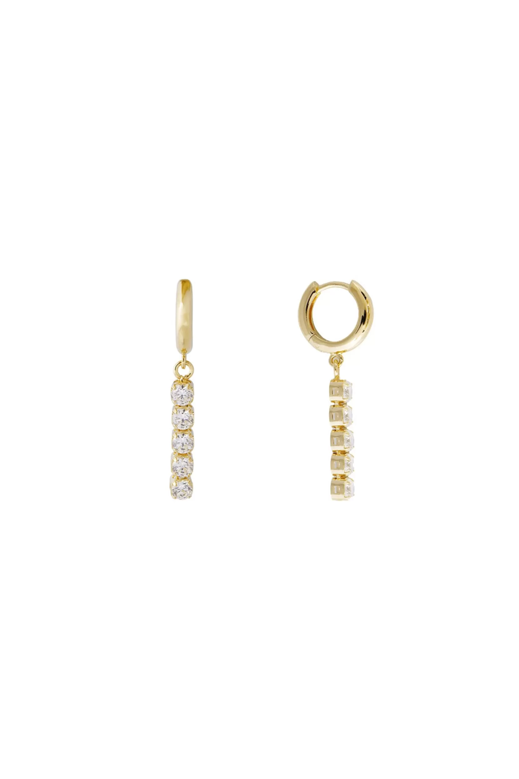 Shop Fairley Dia Huggies - Earrings