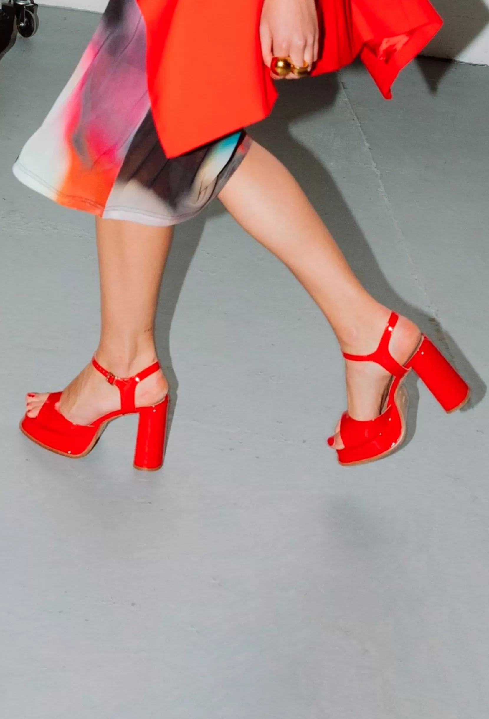 Shop EVA PLATFORM - Red Patent Shoes