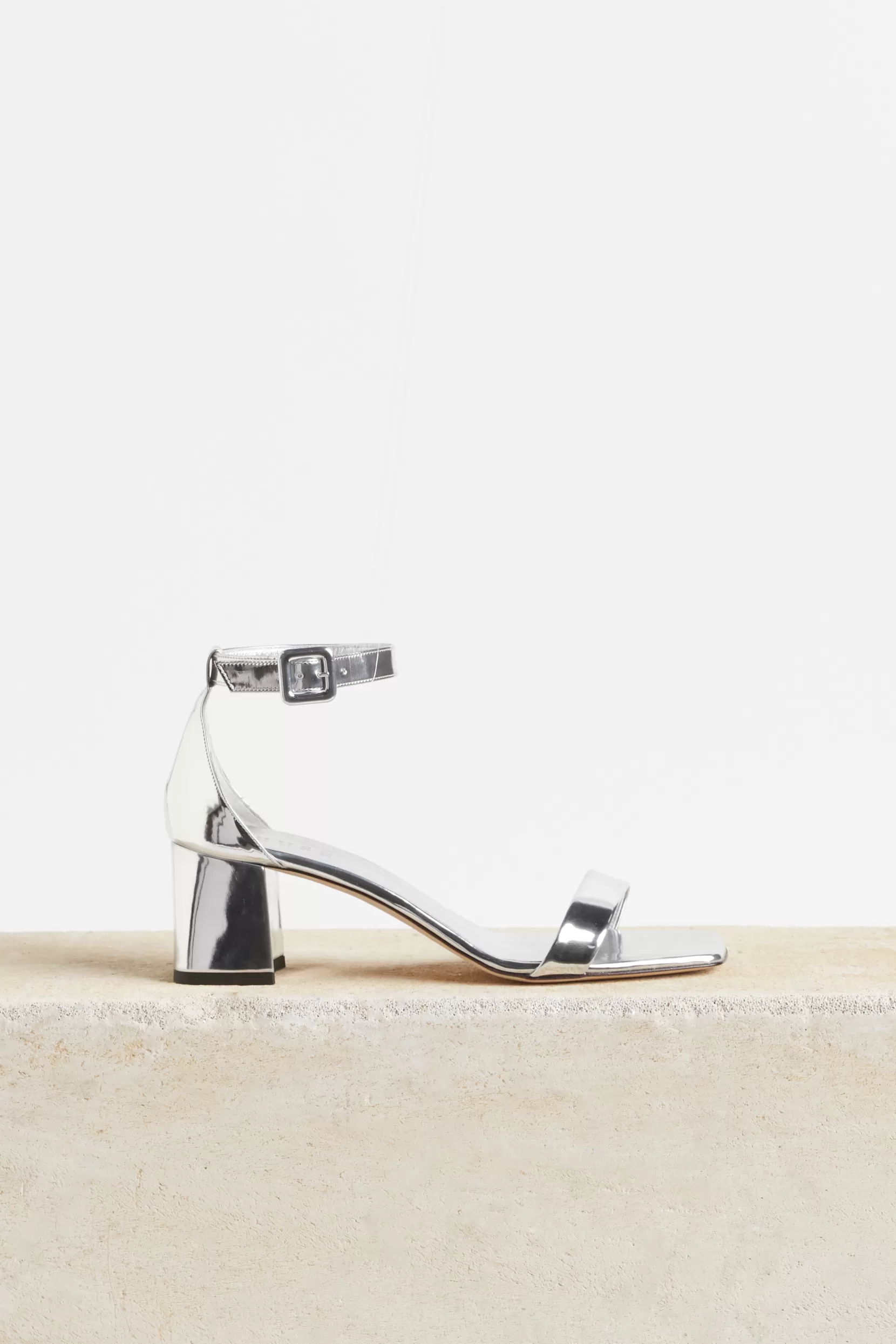 Shop GRACE SANDALS - Mirror Silver Shoes