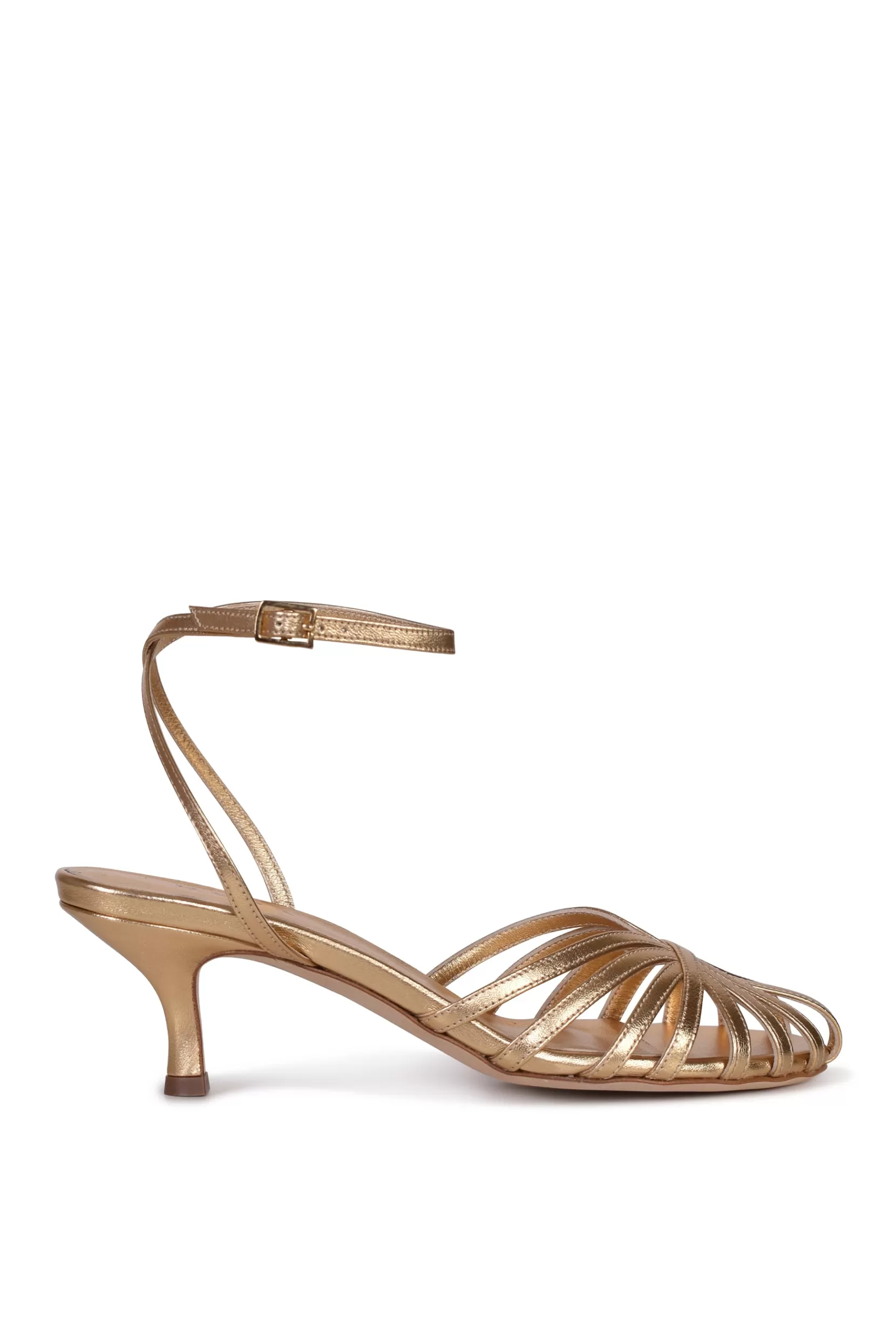 Shop JADE SANDAL - Brass Metalic Shoes